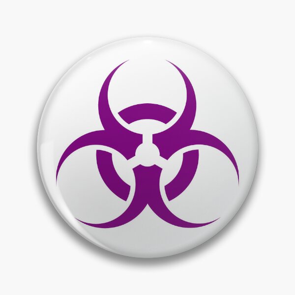 Item preview, Purple Biohazard Warning Sign Alternative Symbol designed and sold by pattern-archive.