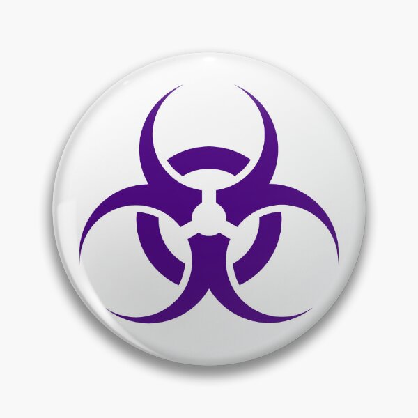 Item preview, Dark Purple biohazard sign designed and sold by pattern-archive.