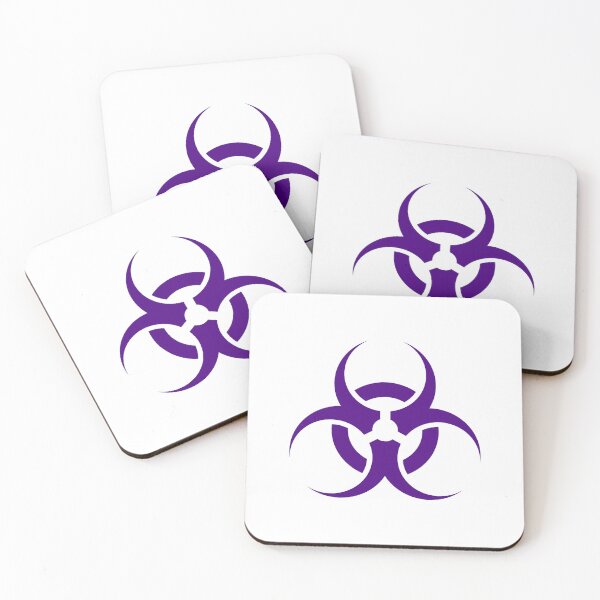 Item preview, Dark Purple biohazard sign designed and sold by pattern-archive.