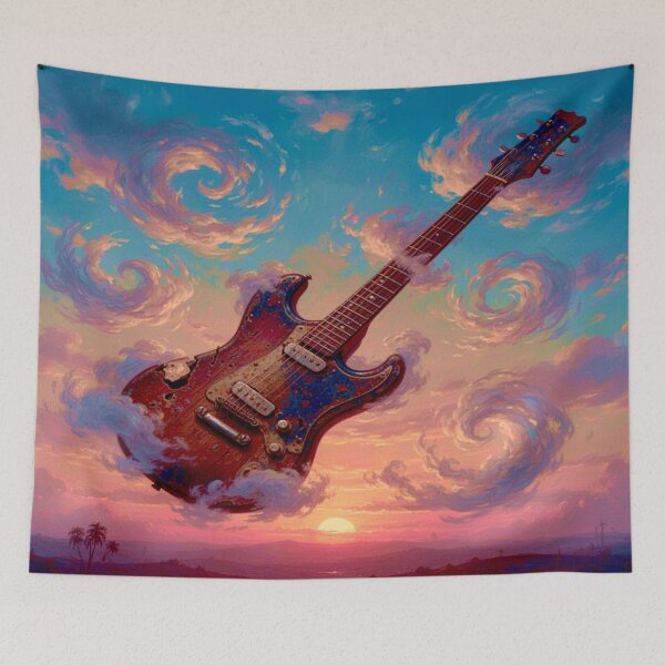 Item preview, Heavenly vintage electric guitar - rock music and guitar sound never die designed and sold by Segasprojects.