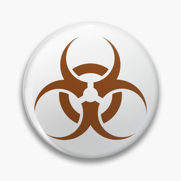 Item preview, Brown Biohazard Warning Sign Alternative Symbol designed and sold by pattern-archive.