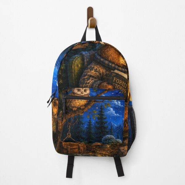 Item preview, Cozy Woodland Bear Campfire Night designed and sold by Herodestroyer.