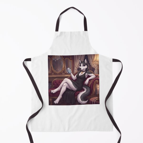 Item preview, paw-sitive vibes sassy husky queen in black furry art designed and sold by himamshu.