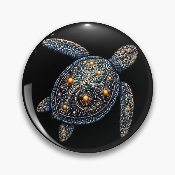 Item preview, Copy of Elegant Sea Turtle Swimming | Ocean Floral Art designed and sold by Zaru Art Studio.