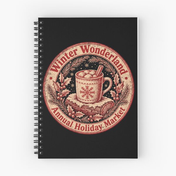Item preview, Vintage Winter Wonderland Hot Cocoa Market Badge designed and sold by NSB-Design.