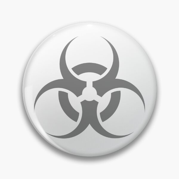 Item preview, Gray biohazard sign designed and sold by pattern-archive.