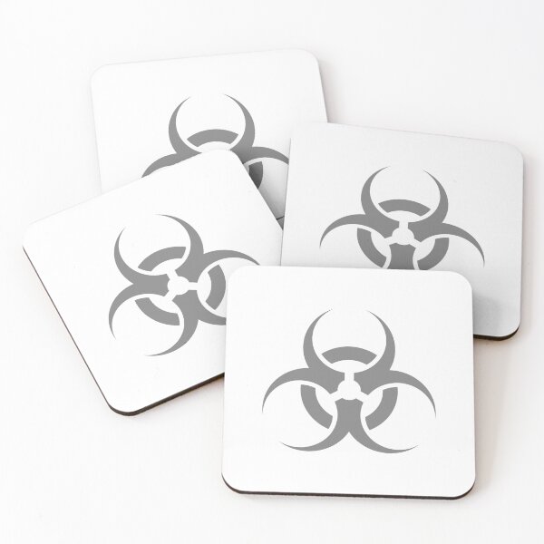 Item preview, Gray biohazard sign designed and sold by pattern-archive.