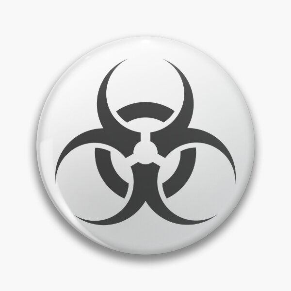 Item preview, Dark Gray Biohazard Warning Sign Alternative Symbol designed and sold by pattern-archive.