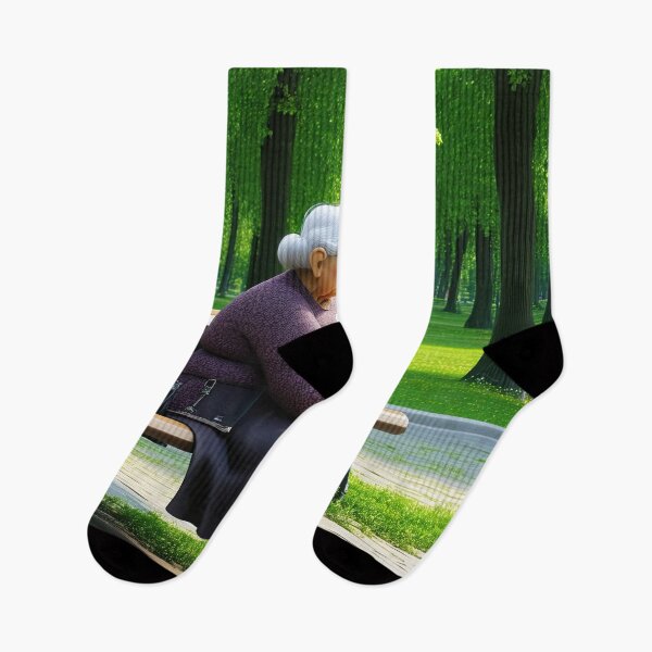 Item preview, Old Fart sat alone on a park bench designed and sold by Colin Bentham.