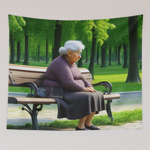 Item preview, Old Fart sat alone on a park bench designed and sold by Colin Bentham.