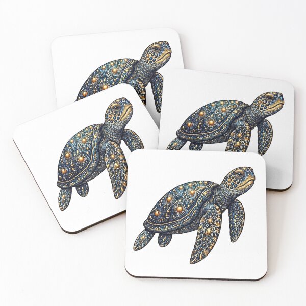 Item preview, Elegant Sea Turtle | Ocean Galaxy Artwork designed and sold by Zaru Art Studio.