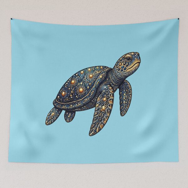 Item preview, Elegant Sea Turtle | Ocean Galaxy Artwork designed and sold by Zaru Art Studio.