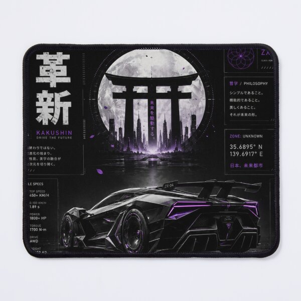 Item preview, ZX-04 Concept Hypercar | Futuristic Japanese Cyberpunk Poster designed and sold by MidnightPistons.