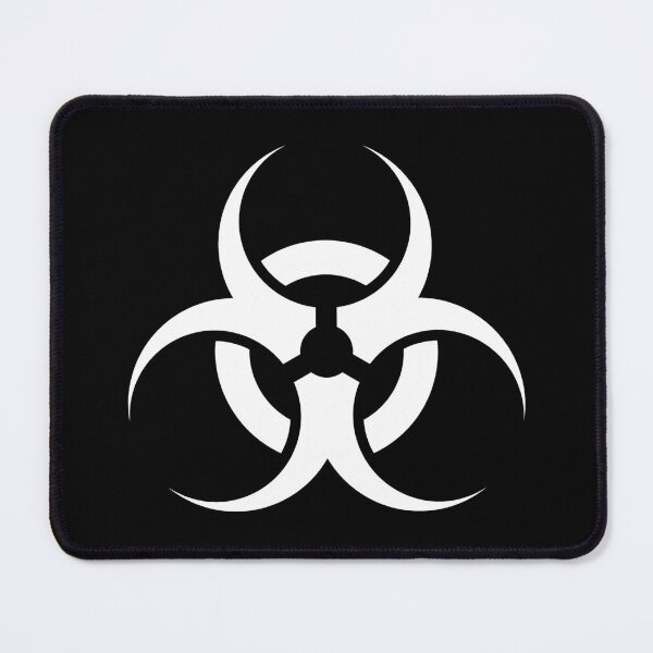 Item preview, White Biohazard Warning Sign Alternative Symbol designed and sold by pattern-archive.