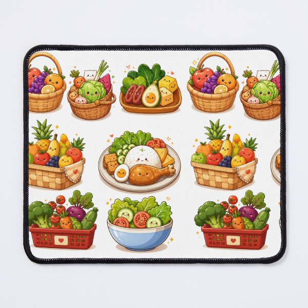 Item preview, Kawaii Fruits & Veggies Collection | Cute Healthy Food Sticker Sheet designed and sold by Suzaku Studio.