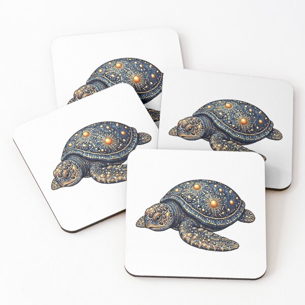 Item preview, Resting Sea Turtle | Ocean Galaxy Artwork designed and sold by Zaru Art Studio.