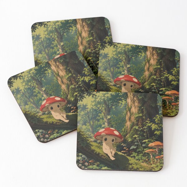 Item preview, Cottage Core Mushroom Forest Spirit designed and sold by bapupa.
