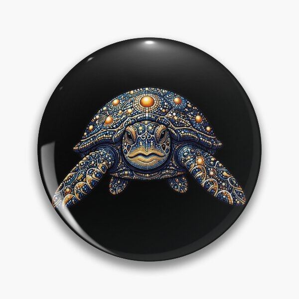Item preview, Cute Sea Turtle Portrait | Ocean Galaxy Artwork designed and sold by Zaru Art Studio.