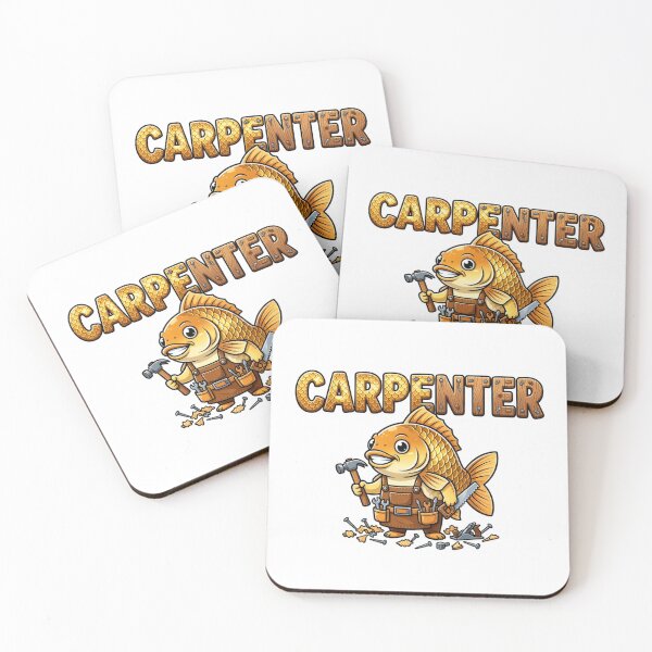 Item preview, CARPenter Carpenter Fish Wordplay Sticker designed and sold by Imaginarium of Chaos falcon88 .
