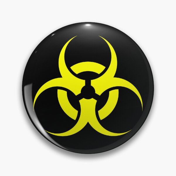 Item preview, Yellow biohazard sign designed and sold by pattern-archive.