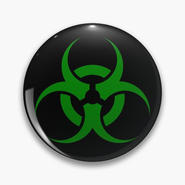 Item preview, Green biohazard sign designed and sold by pattern-archive.