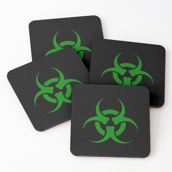 Item preview, Green biohazard sign designed and sold by pattern-archive.