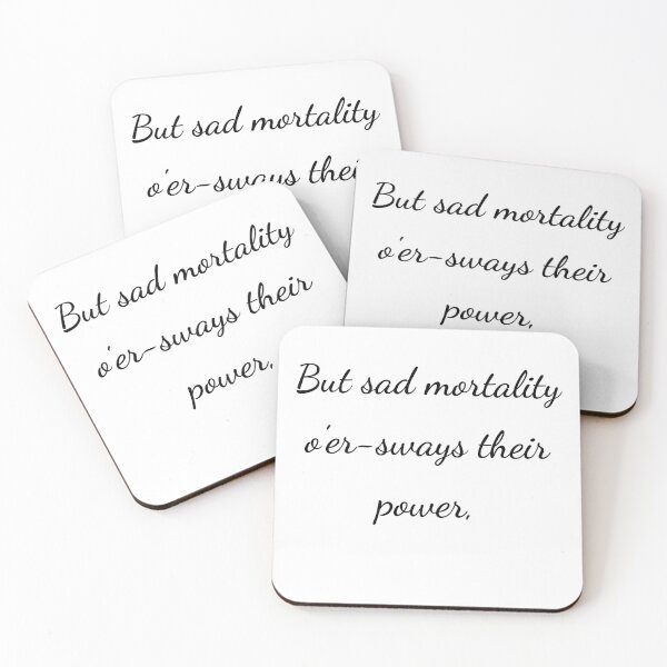 Item preview, “But sad mortality o’er-sways their power,” - handwriting black designed and sold by ariksworld.