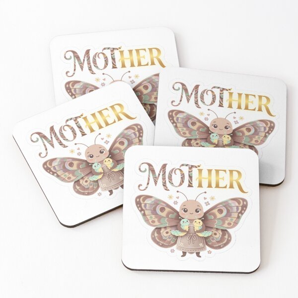 Item preview, MOTHer Caring Moth Wordplay Sticker designed and sold by Imaginarium of Chaos falcon88 .