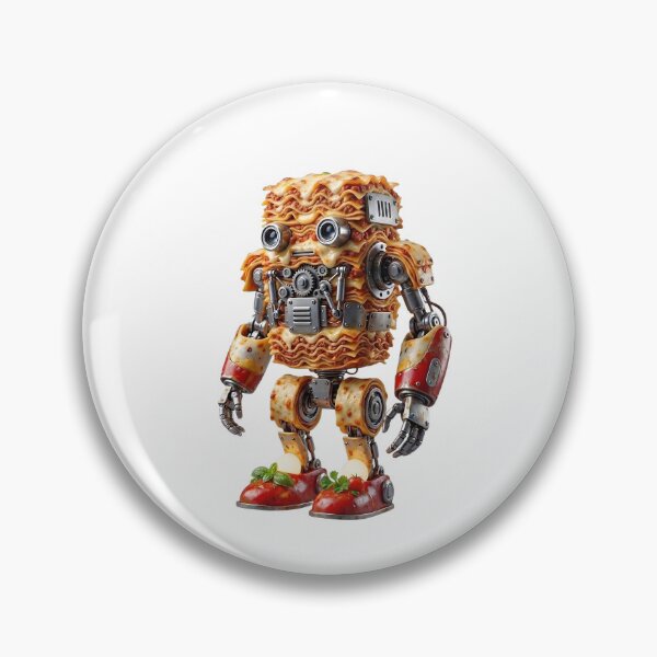 Item preview, Lasagna Robot Futuristic Food Cyborg Art designed and sold by Sem_Bregs.
