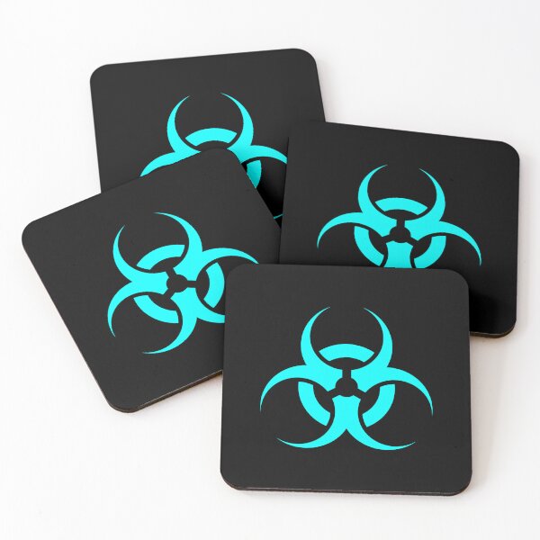 Item preview, Cyan biohazard sign designed and sold by pattern-archive.