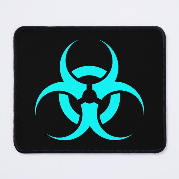 Item preview, Cyan biohazard sign designed and sold by pattern-archive.