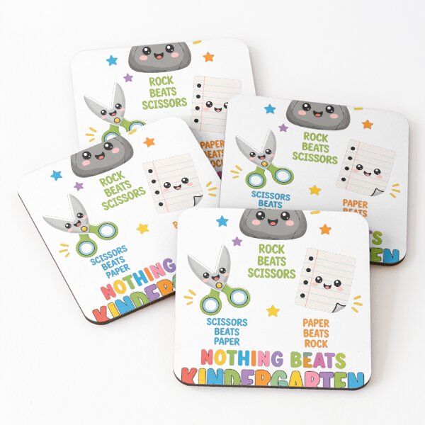 Item preview, Nothing Beats Kindergarten Rock Paper Scissors designed and sold by KireVeronica.