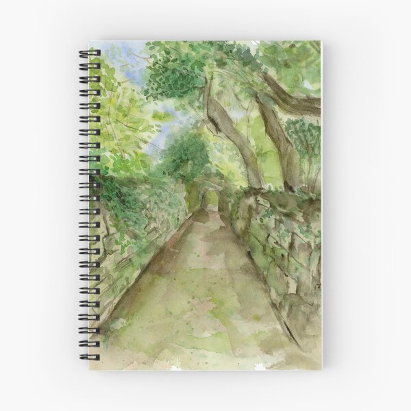Item preview, Path in the Woods Sintra Watercolor Painting — Portugal Forest Art designed and sold by watercolorbytelma.