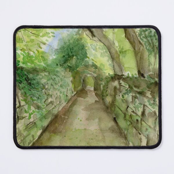 Item preview, Path in the Woods Sintra Watercolor Painting — Portugal Forest Art designed and sold by watercolorbytelma.