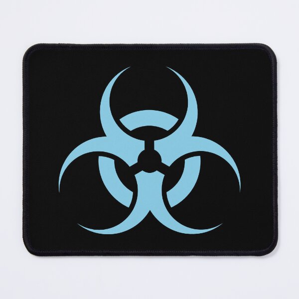 Item preview, Sky Blue Biohazard Warning Sign Alternative Symbol designed and sold by pattern-archive.