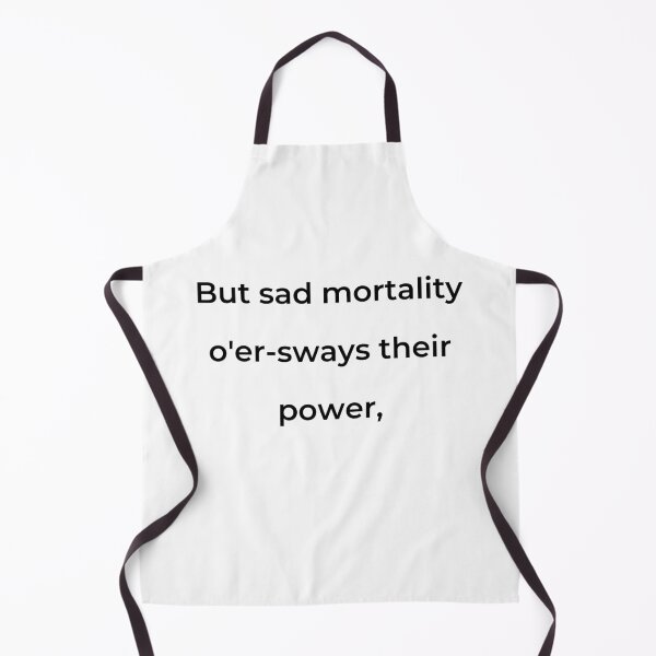 Item preview, “Pero la triste mortalidad supera su poder”, - imprimir en negro designed and sold by ariksworld.