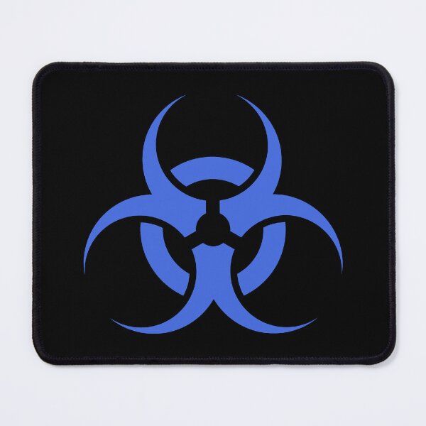 Item preview, Royal Blue Biohazard Warning Sign Alternative Symbol designed and sold by pattern-archive.