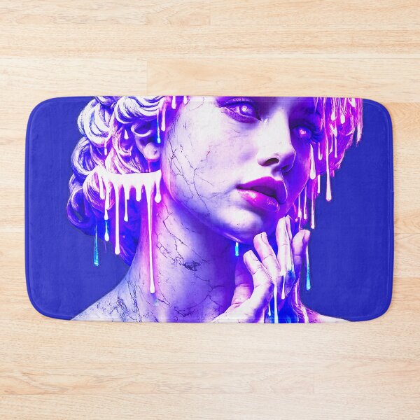 Item preview, Vaporwave Glitch Antiquity - Melting Synthwave Bust designed and sold by A E S T H E T A T A G.