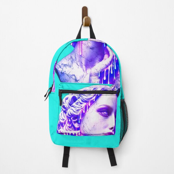 Item preview, Vaporwave Glitch Antiquity - Melting Synthwave Bust designed and sold by A E S T H E T A T A G.