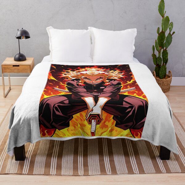 Item preview, Art - Iconic Demon Slayer Character, Fiery Hero with an Intense Gaze designed and sold by AnimeShin.
