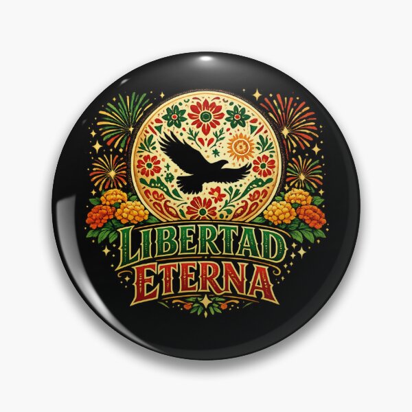 Item preview, Libertad Eterna Mexican Folk Art Dove Independence T-Shirt | Vintage Floral Freedom Design designed and sold by irfanshikh.