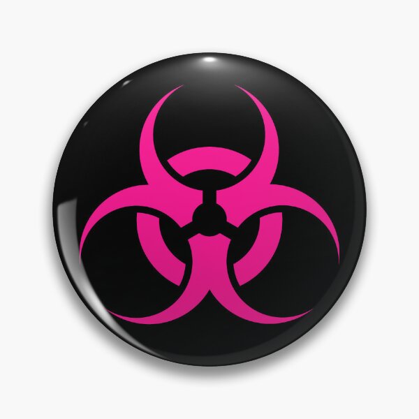 Item preview, Hot Pink Biohazard Warning Sign Alternative Symbol designed and sold by pattern-archive.