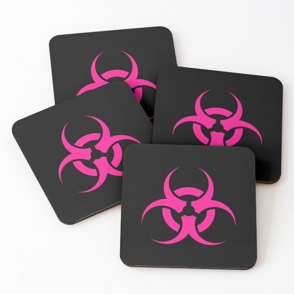 Item preview, Hot Pink Biohazard Warning Sign Alternative Symbol designed and sold by pattern-archive.
