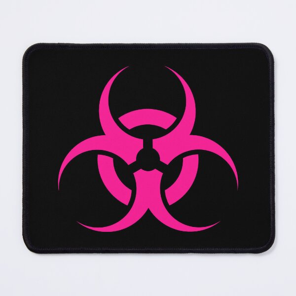 Item preview, Hot Pink Biohazard Warning Sign Alternative Symbol designed and sold by pattern-archive.