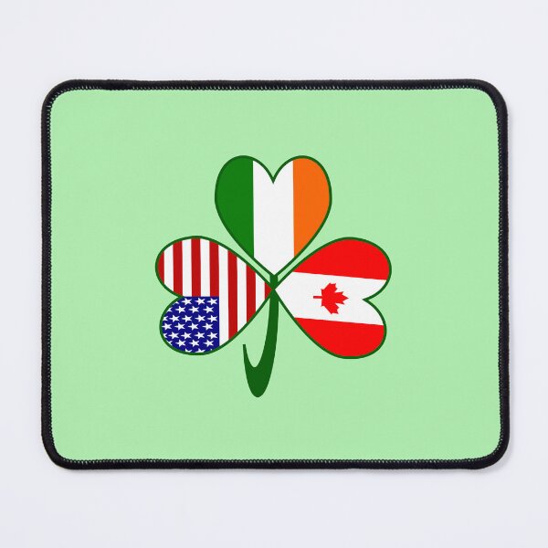 Item preview, Shamrock with USA, Canadian, and Irish Flags designed and sold by AuntieShoe.