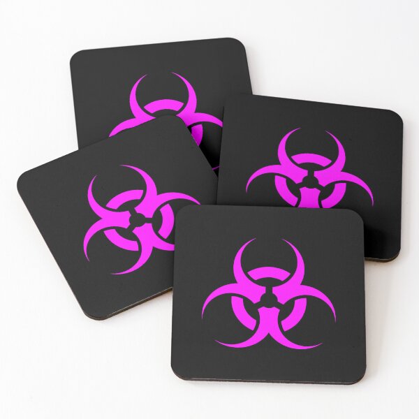 Item preview, Magenta Biohazard Warning Sign Alternative Symbol designed and sold by pattern-archive.