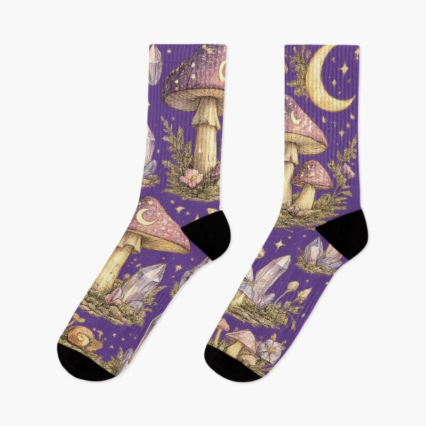 Item preview, Enchanted Magic Mushrooms | Fantasy Woodland Botanical Illustration | Fairycore & Cottagecore Art designed and sold by AvalonTshirts.