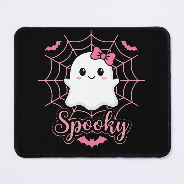 Item preview, Cute Pink Bow Ghost Spooky Halloween | Kawaii Ghost designed and sold by fawzimorsy.