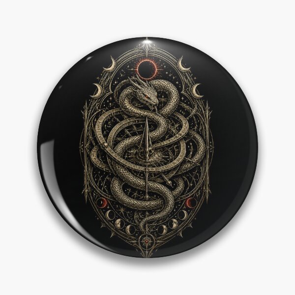 Item preview, Astral Serpent and Golden Astrolabe designed and sold by dmayuscula.