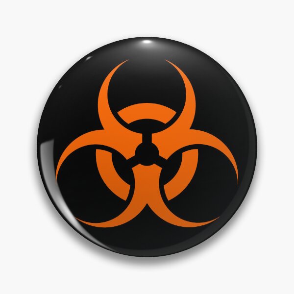 Item preview, Orange Biohazard Warning Sign Alternative Symbol designed and sold by pattern-archive.